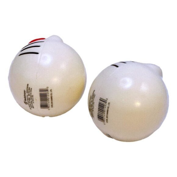 Hedstrom Hello Kitty Play Stress Ball Lot 2 White Pink Sanrio 2013 - Picture 5 of 8
